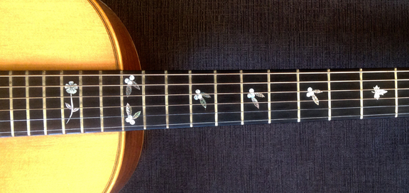Guitar by Peter Sawchyn - detail